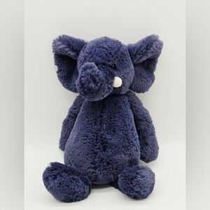 The Jellycat London Bashful Elephant 12" Lovey Plush Stuffed Animal Retired